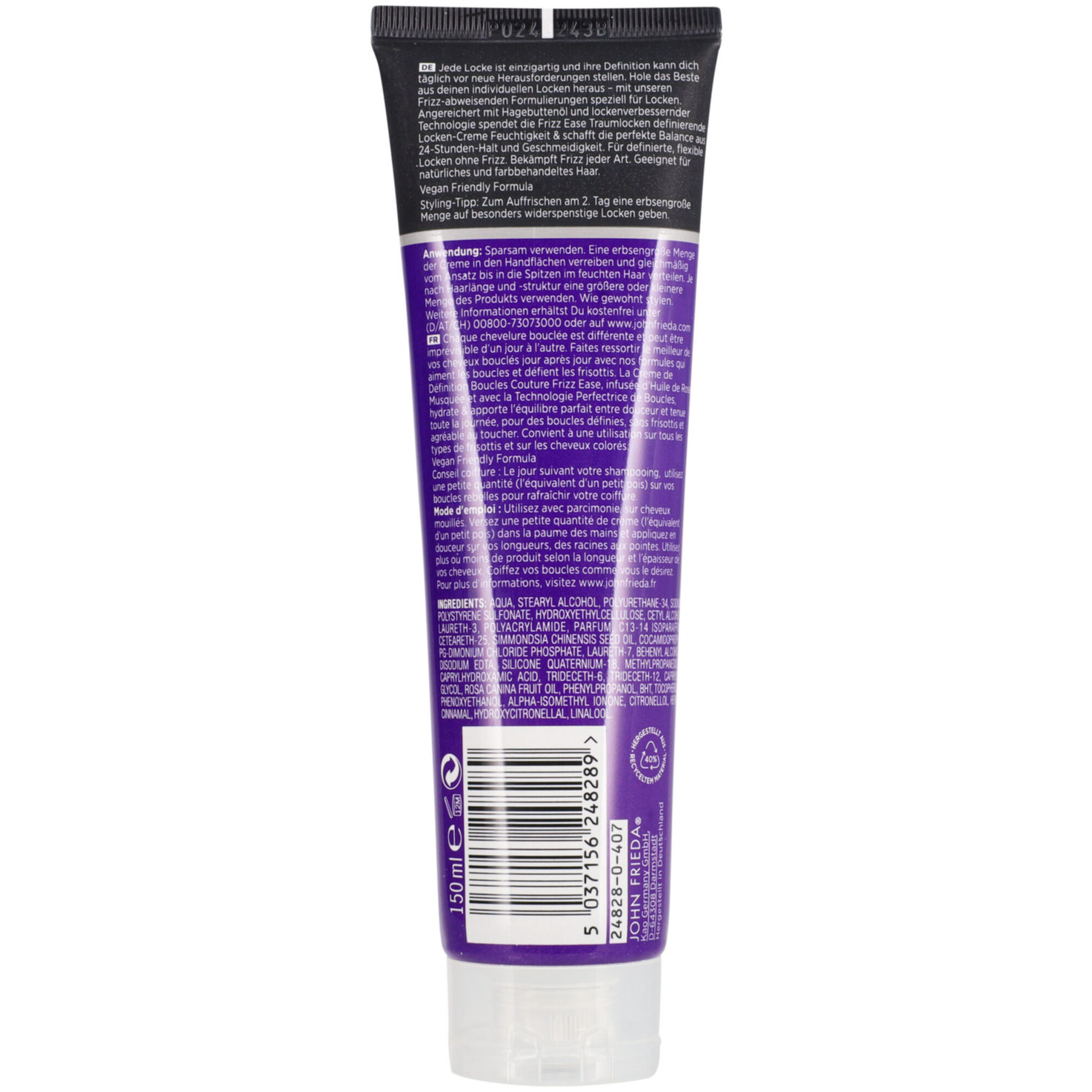 John Frieda Frizz Ease Traumlocken Definierende Creme