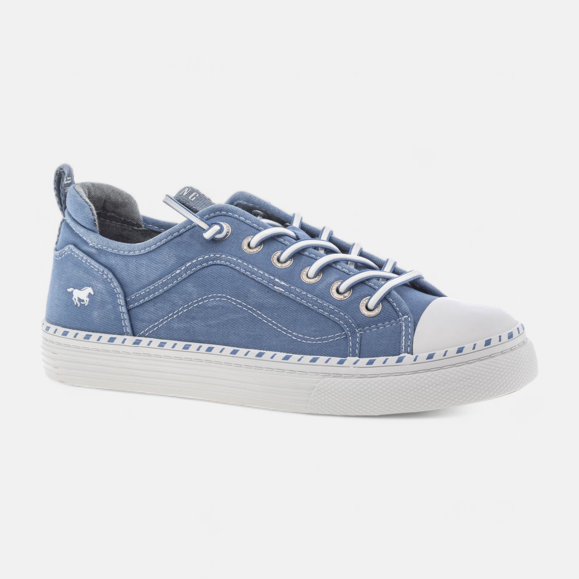 Baskets en toile Femme bleu