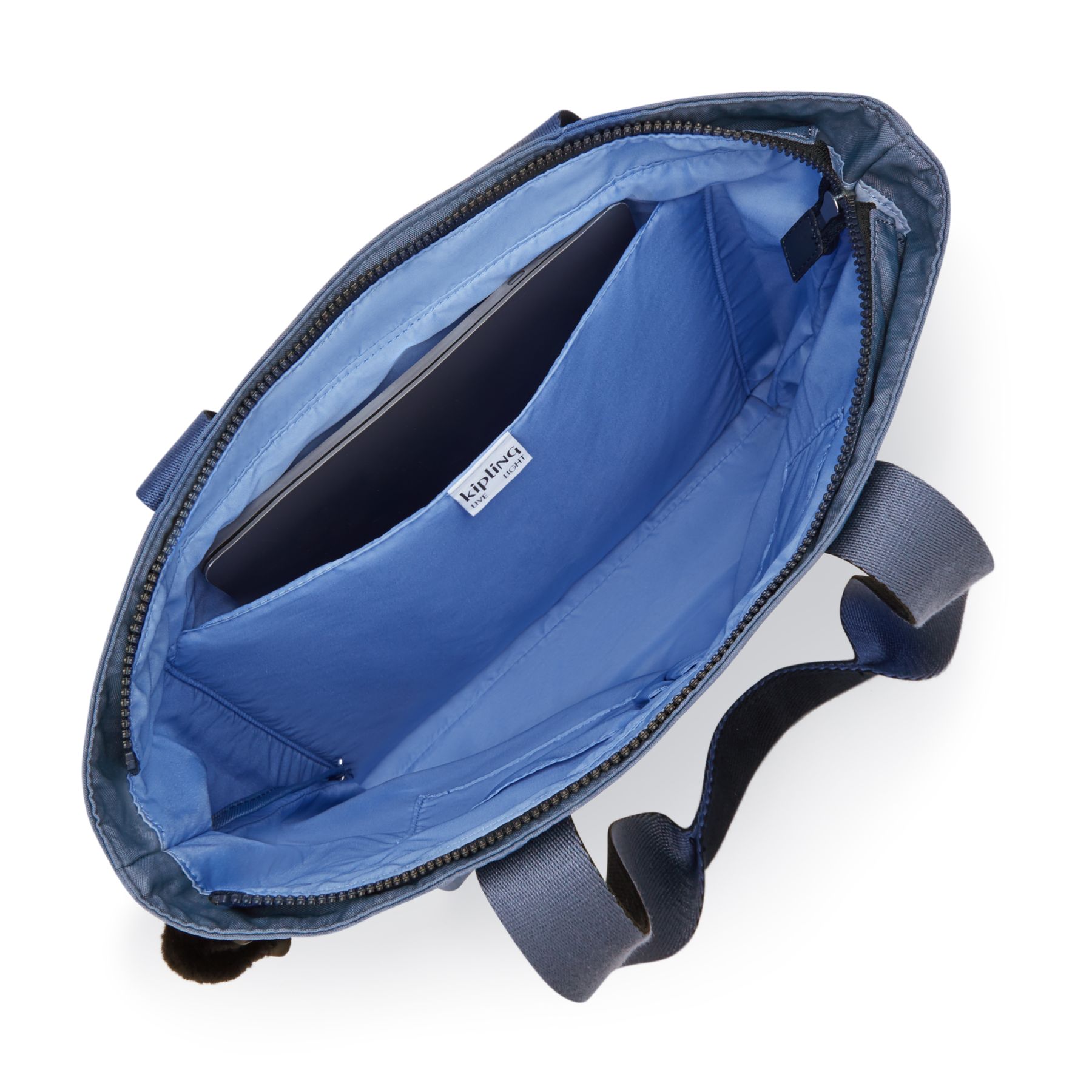 HANIFA Grand Fourre-Tout avec Compartiment pour Ordinateur - Blue Lover