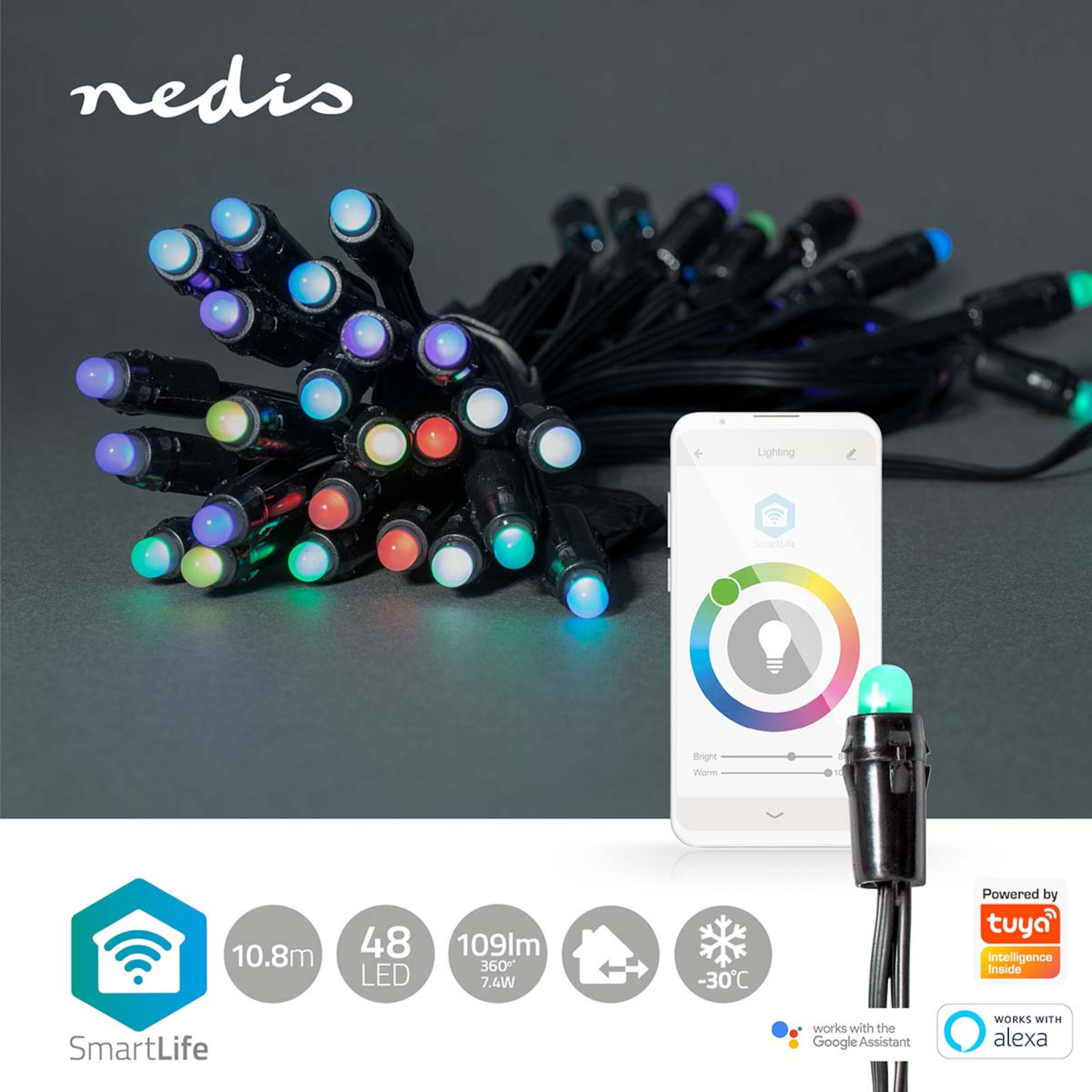Nedis SmartLife Lyslenke RGB+ 10,8 m