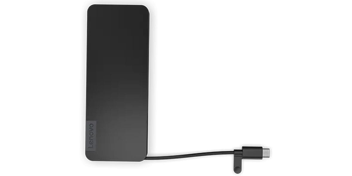 Lenovo Dockingstation USB-C Slim Reisedock Kompakte Docking-Lösung für modernes Arbeiten