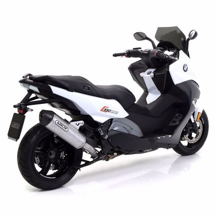 Silencieux Arrow Race-tech Aluminium embout carbone - Gris