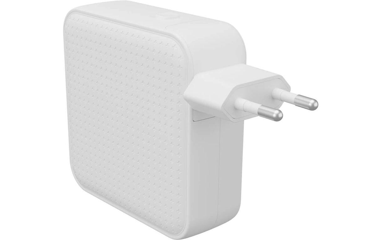 USB-Wandladegerät HyperJuice USB-C GaN 100 W WeissKompaktes GaN-Reiseladegerät mit 4 Anschlüssen