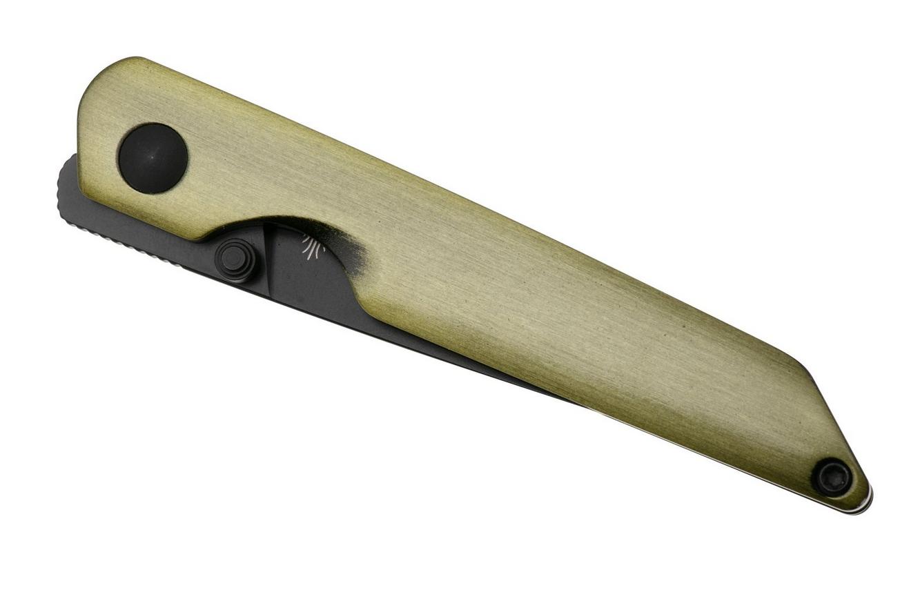 Kizer Shot V3677C2, Black 154CM, Bronze Aluminium zakmes, Evgeniy Bulichev design