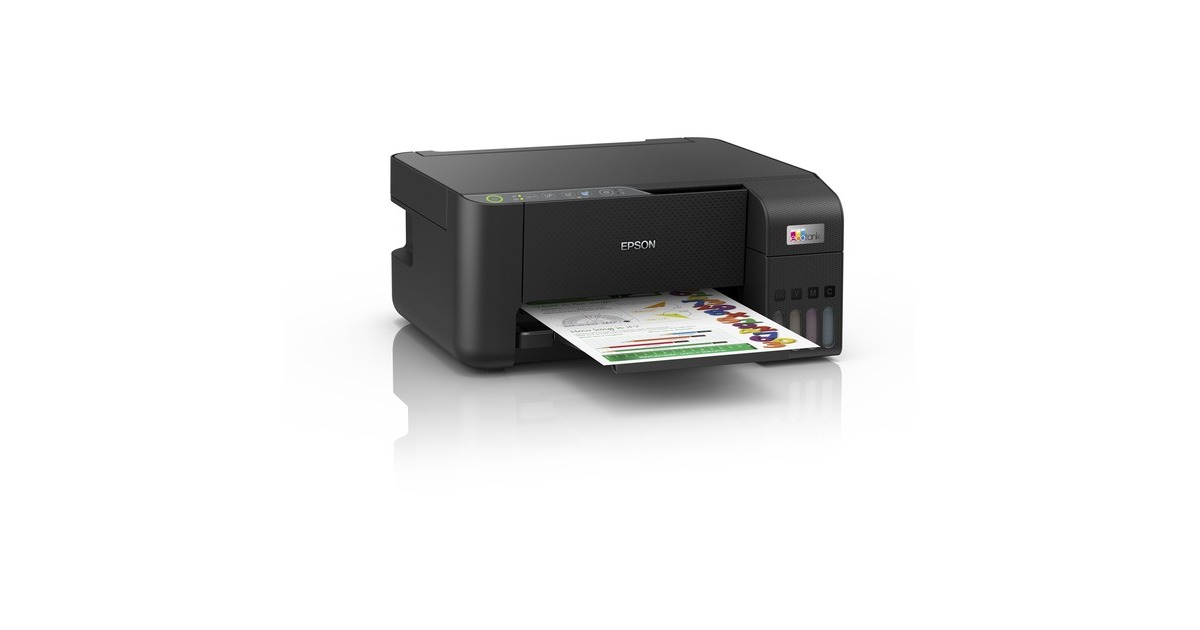 EpsonEcoTank ET-2860 A4 multifunctionele Wi-Fi-printer met inkttank all-in-one inkjetprinter  (Zwart, Scannen, Kopiëren, inclusief tot 3 jaar inkt)