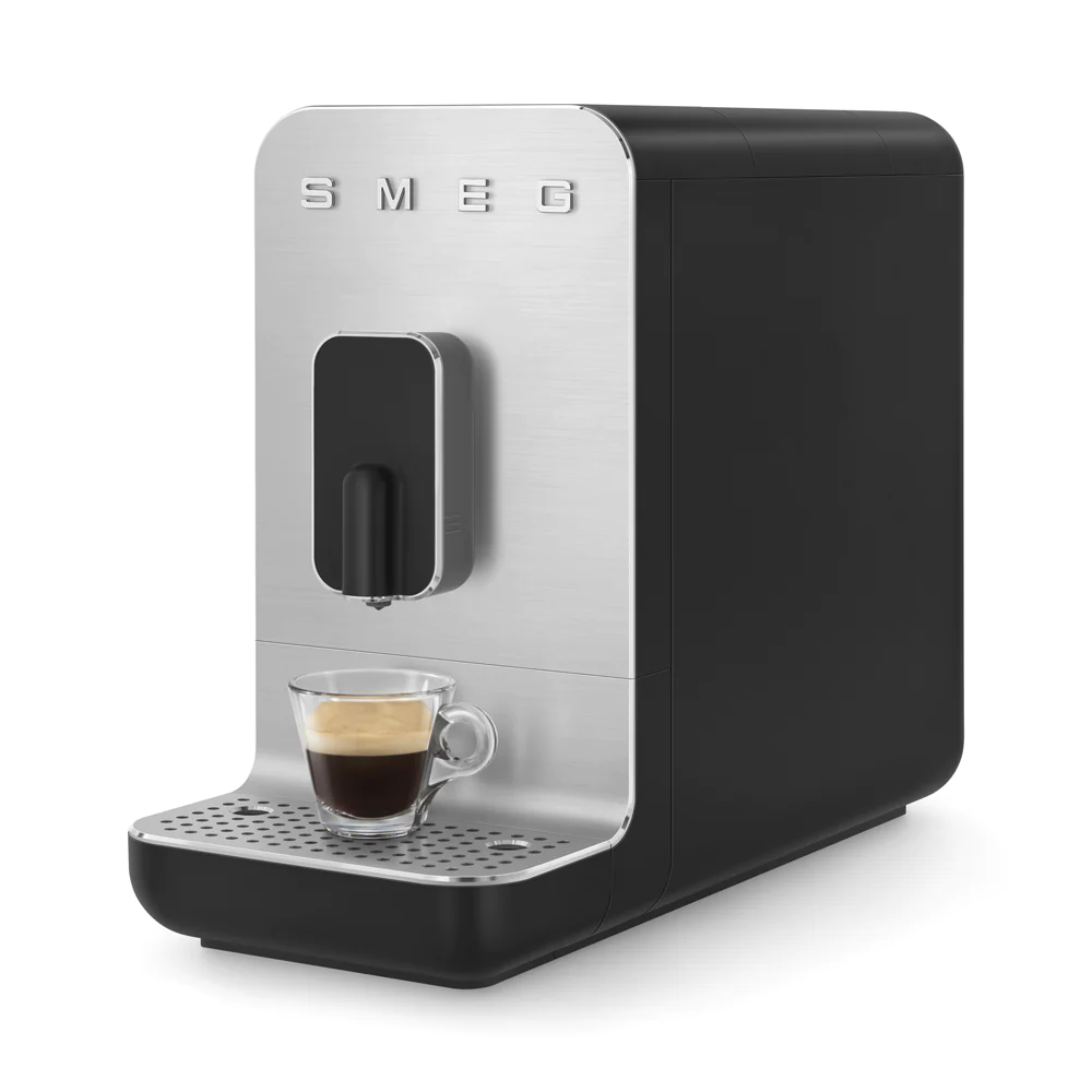Machine à café automatique avec broyeur intégré Années 50 noir mat Sme