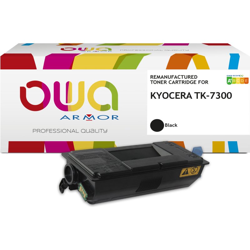 Toner remanufacturé OWA - standard - Noir - pour KYOCERA TK-7300