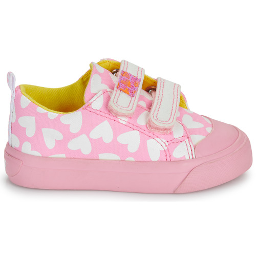 Agatha Ruiz de la Prada - ZAPATO LONA CORAZONES - Rose / Blanc