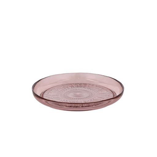 Bitz Kusintha Tallerken Glas, 25 cm, Pink