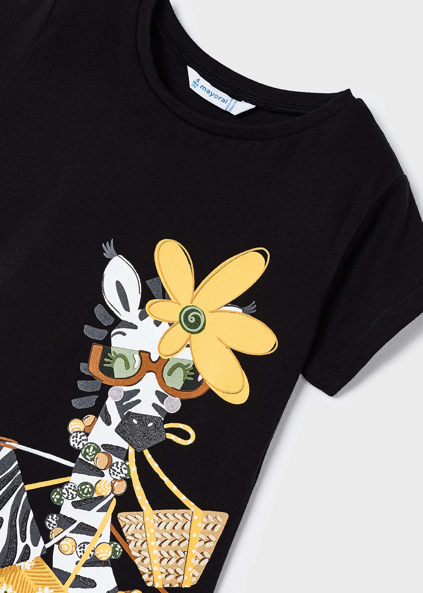 Camiseta estampada Better Cotton para meninas, cor fúcsia.