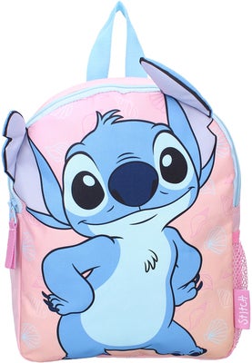 Disney Stitch Ryggsekk Fluffy Friends 9L, Rosa