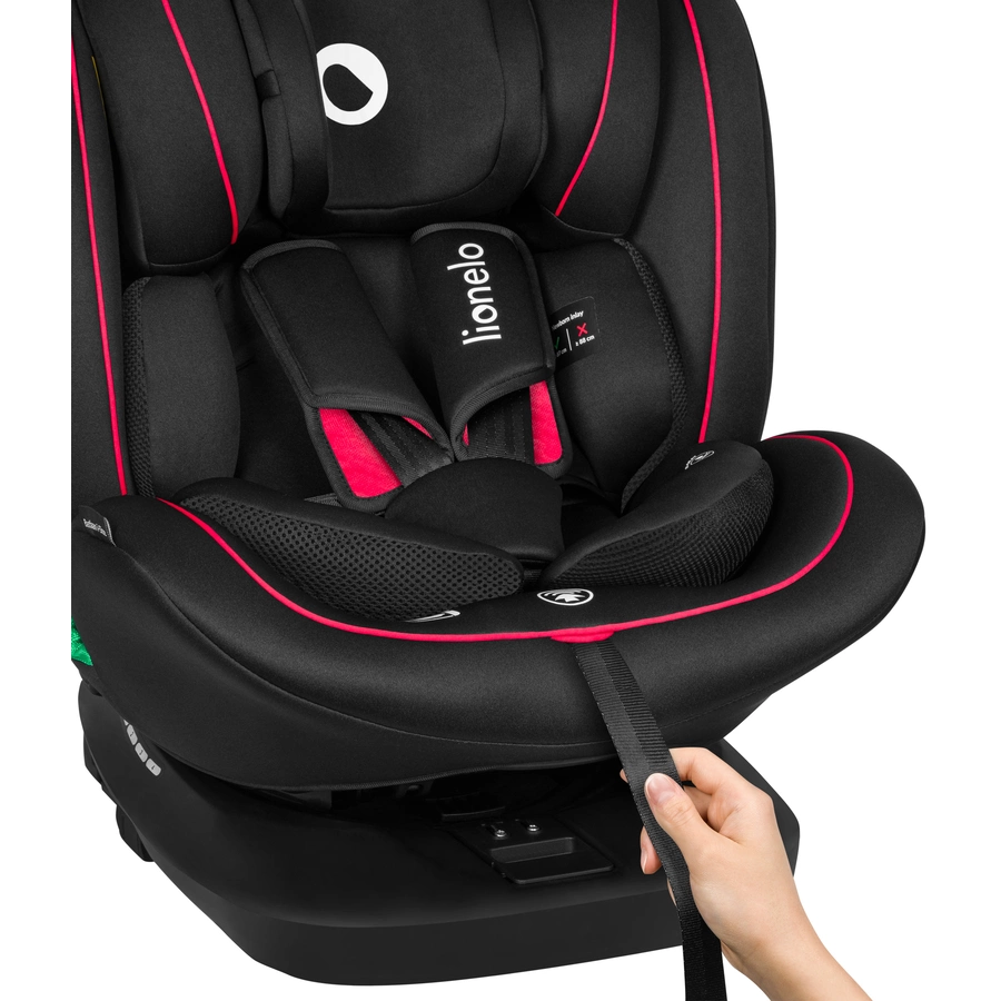 lionelo Kindersitz Bastiaan i-Size Black Red