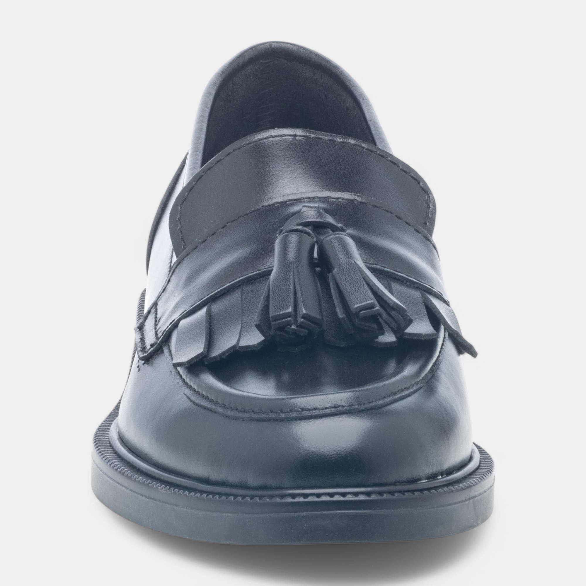 Mocassins Femme en cuir noir