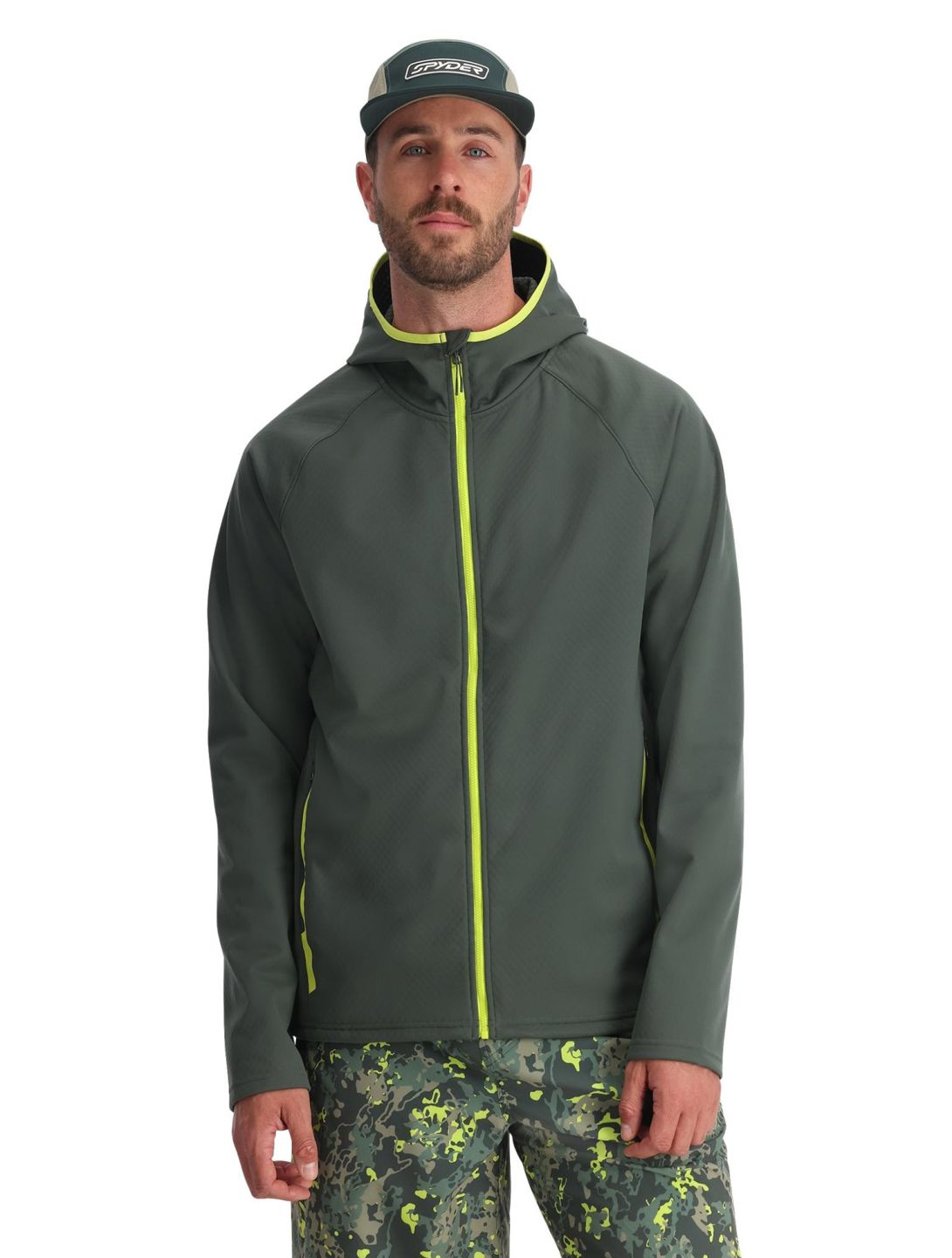 Gridweb Shellfleece Hoodie vest heren