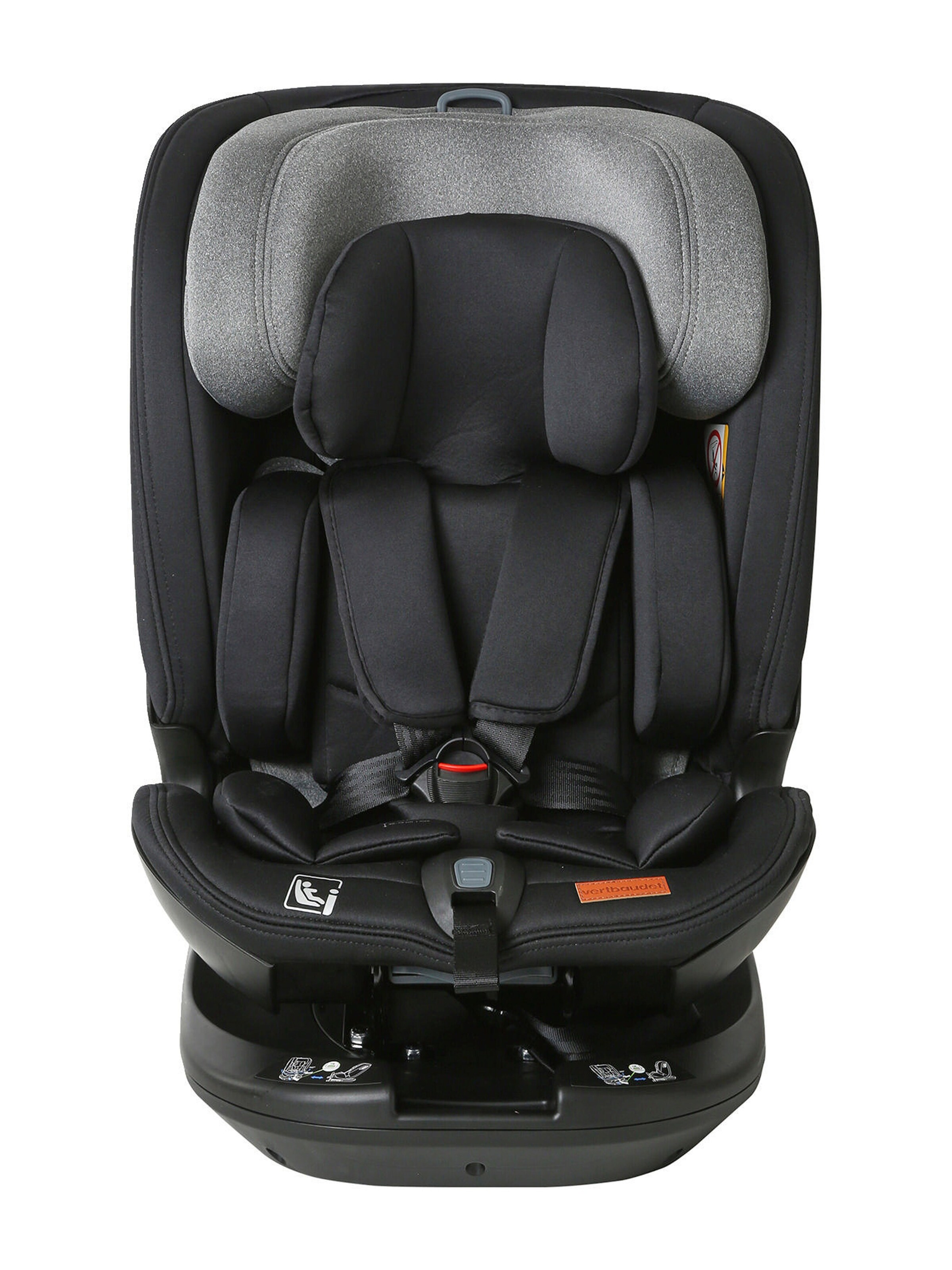 Vertbaudet Drehbarer i-Size-Kindersitz ROLL&SIT, 40-150 cm bzw. Gr. 1/2/3 pack schwarz