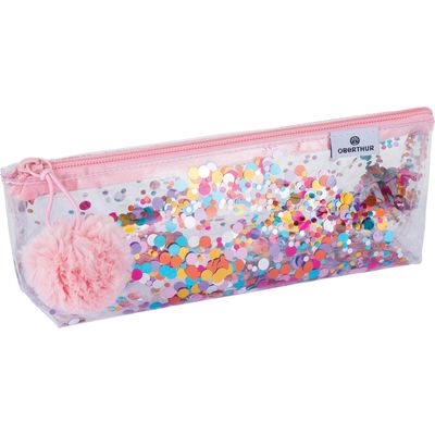 Trousse triangulaire Confettis - 1 compartiment - différents modèles disponibles - Oberthur