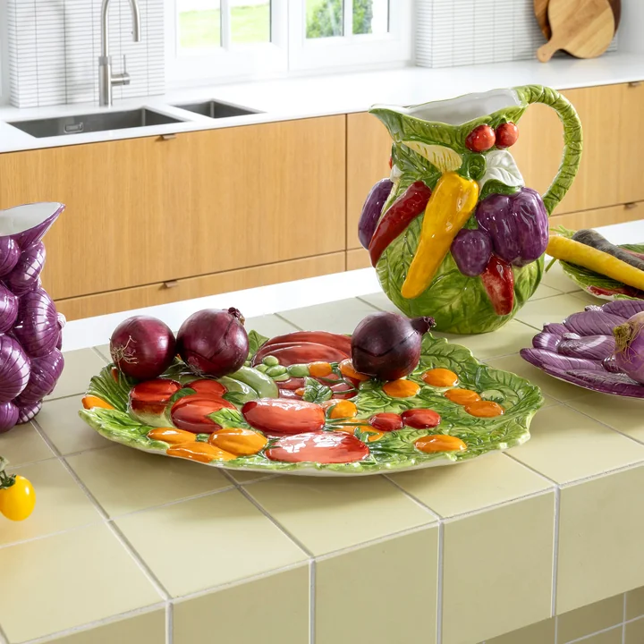 &klevering - Legume Servierplatte Tomate, 27 x 37,5 cm, mehrfarbig
