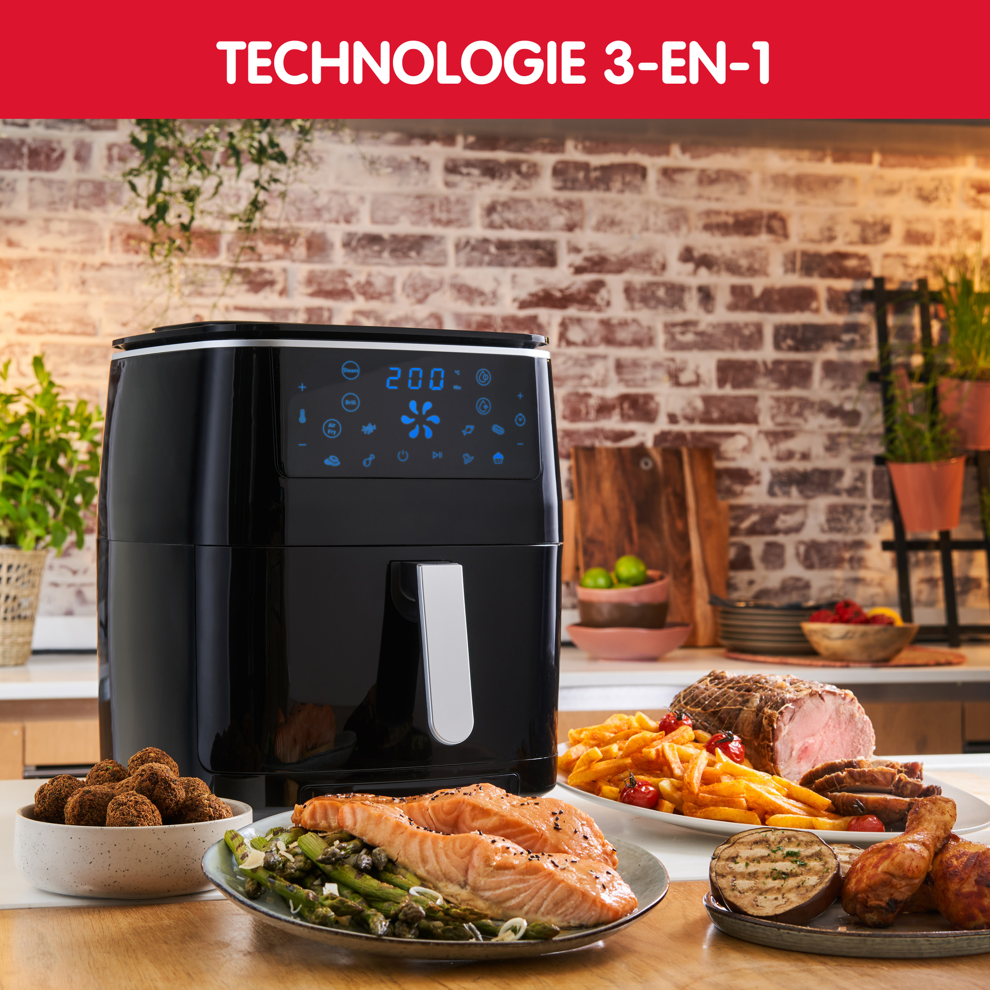 FRITEUSE A AIR EASY FRY GRILL & STEAM