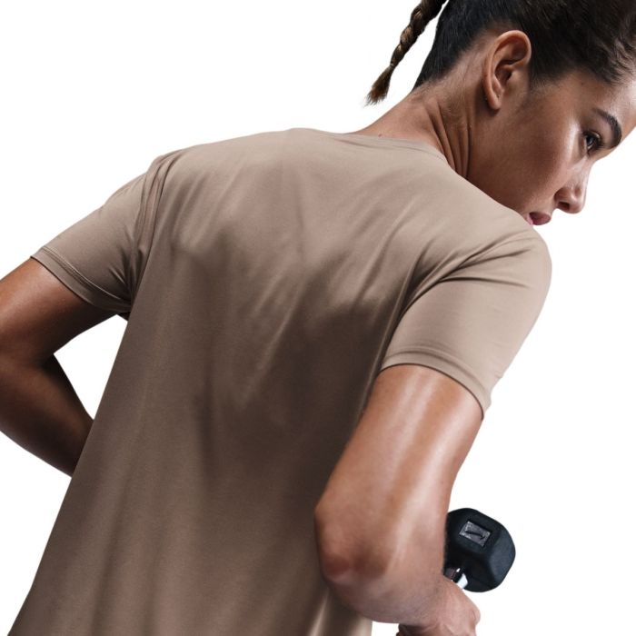 Nike Dame T-shirts Dri-FIT One Classic Short Sleeve Tee Brun