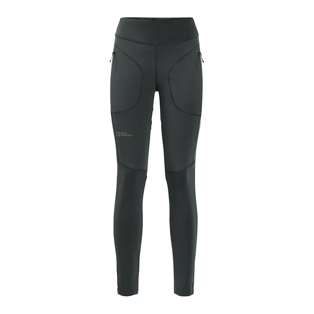 Jack Wolfskin SALMASER - Legging Femme slate green