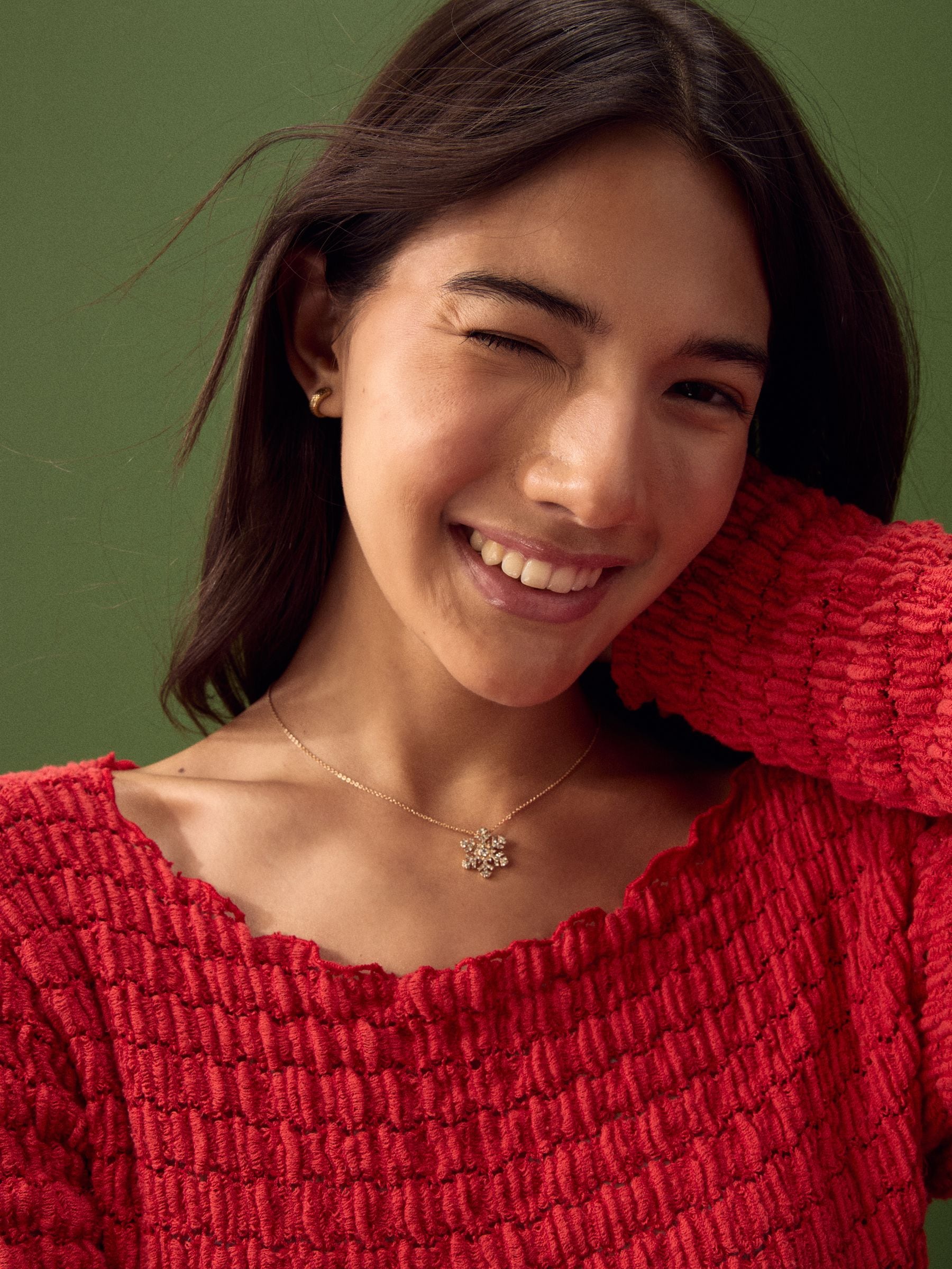 Goudkleurig - Christmas Snowflake Necklace