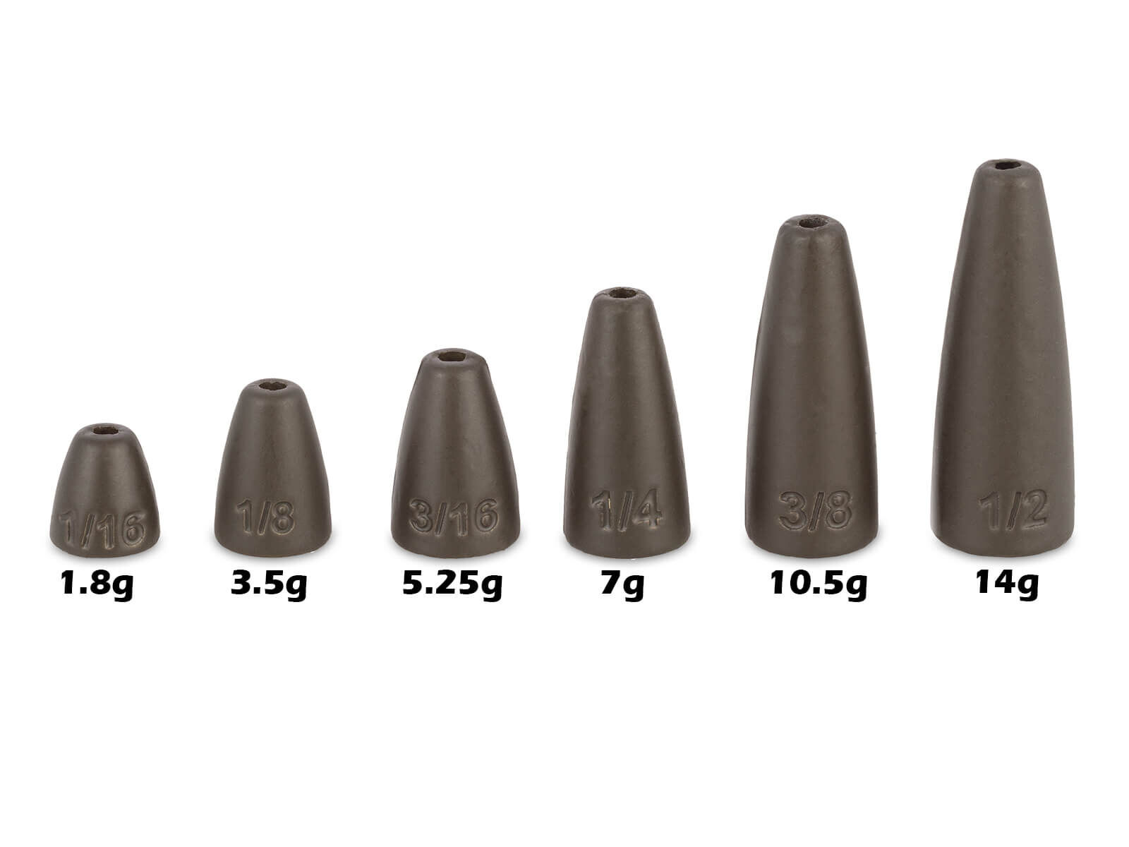 CAMO Bullet Weights - GREEN PUMPKIN 3.5g (5 Stk.)