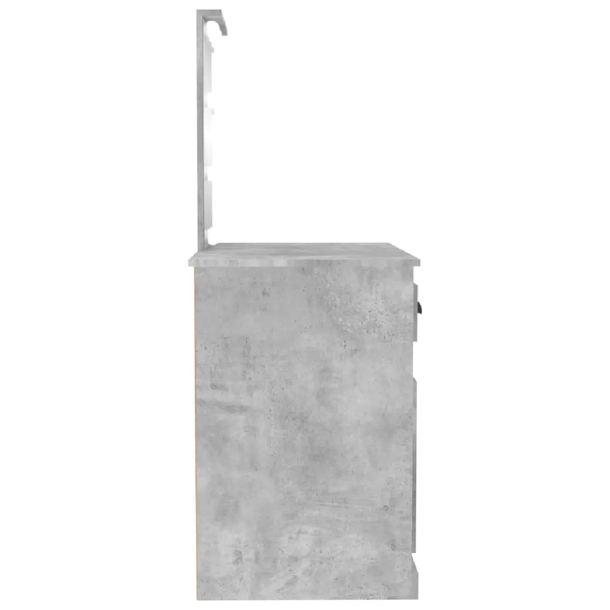 Helloshop26 Coiffeuse design avec led - Gris