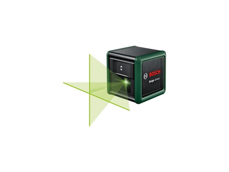 Bosch Kreuzlinien-Laser Quigo Green 12 m Grüner Kreuzlinienlaser für verschiedenste DIY-Projekte