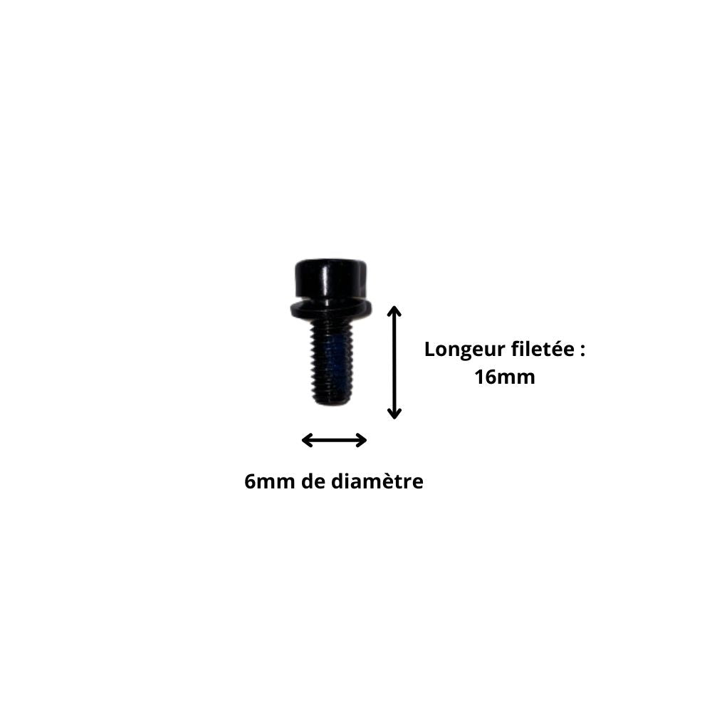 Vis M6x16 à Tête Cylindrique et Empreinte Allen (Pack de 10)