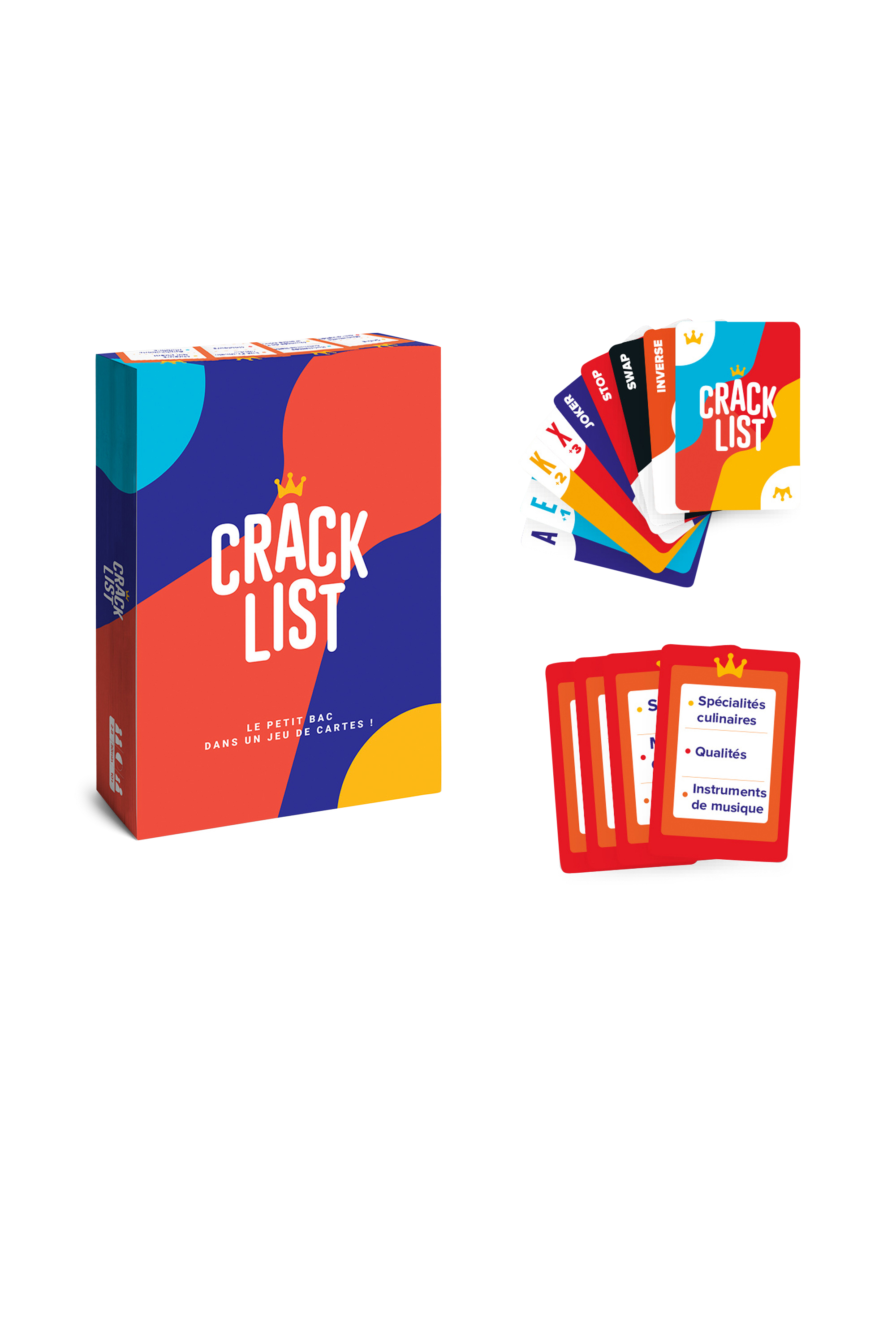 BLACKROCK GAMES Jeu de cartes CRACK LIST Multicolore