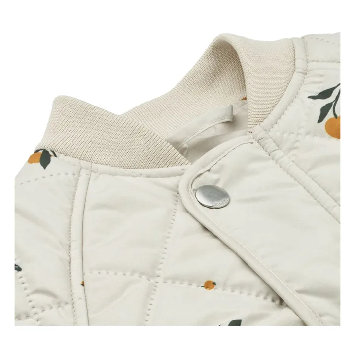 Liewood Veste + Jogger Matières Recyclées Matelassé Pêches Anniston | Ecru