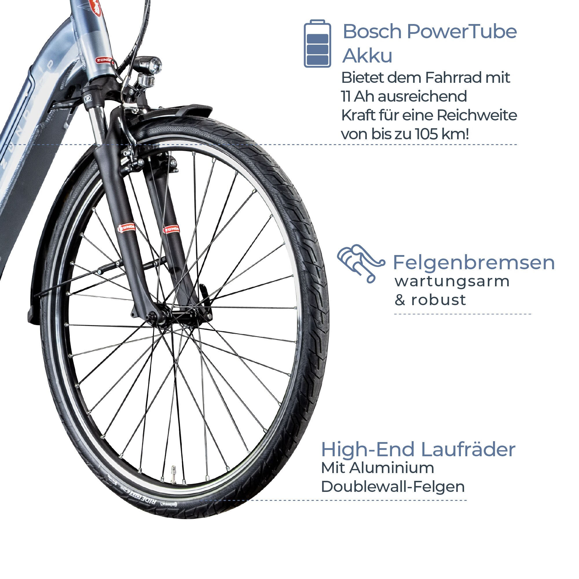 Zündapp Z909 E Bike Damenfahrrad 28 Zoll für 150 - 170 cm Bosch Pedelec mit 7 Gängen
