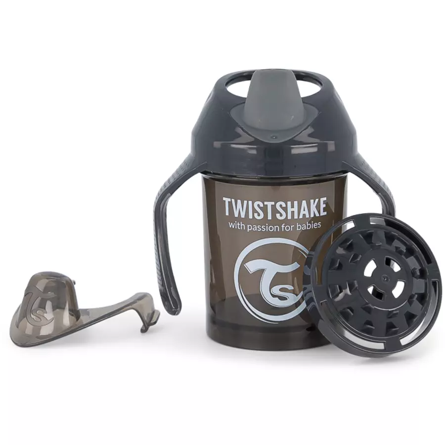 TWISTSHAKE Trinkbecher ab dem 4. Monat 230 ml in schwarz