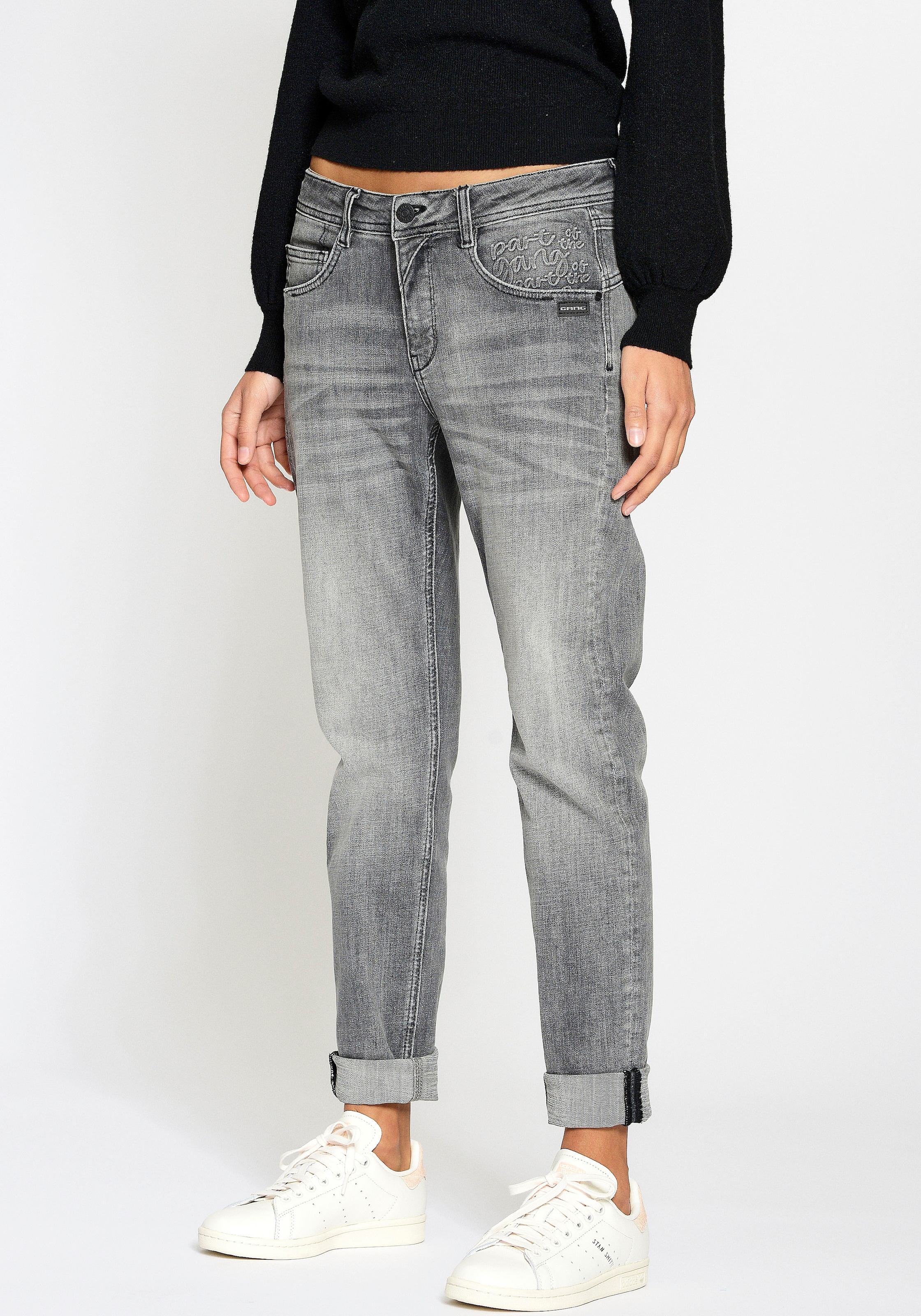 GANG Relax-fit-Jeans »94AMELIE«, mit Used-Effekten