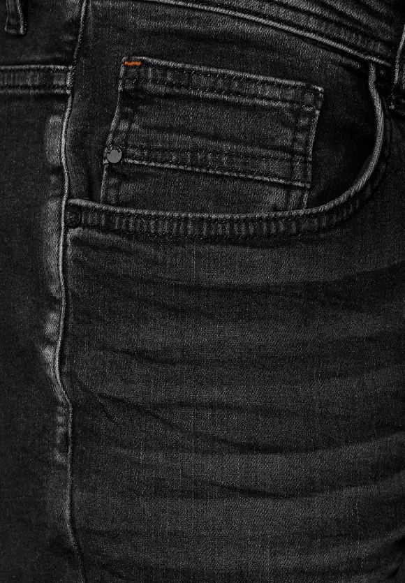 Regular Fit Jeans - black havy random wash