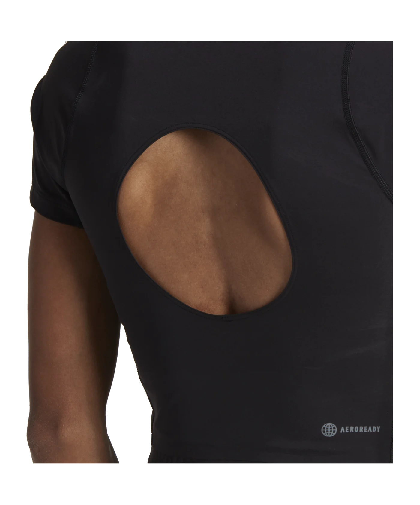 adidas WTR Cropped T-Shirt Damen Schwarz Grau