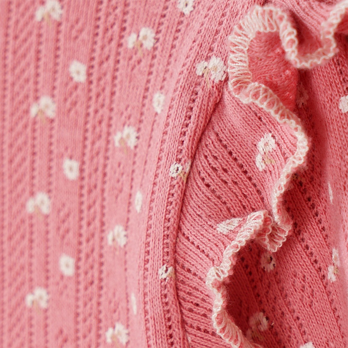 Topomini Pure Collection Baby Langarmshirt aus Bio-Baumwolle rosa