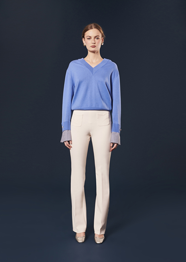 Pantalon Phoenixécru en toile double