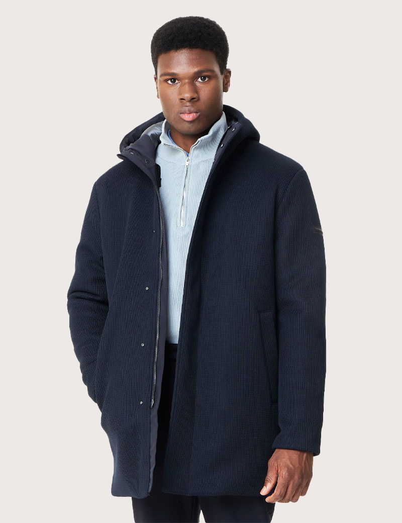 UNITY VESTE PARKA HOMME BREAD BLEU MARINE