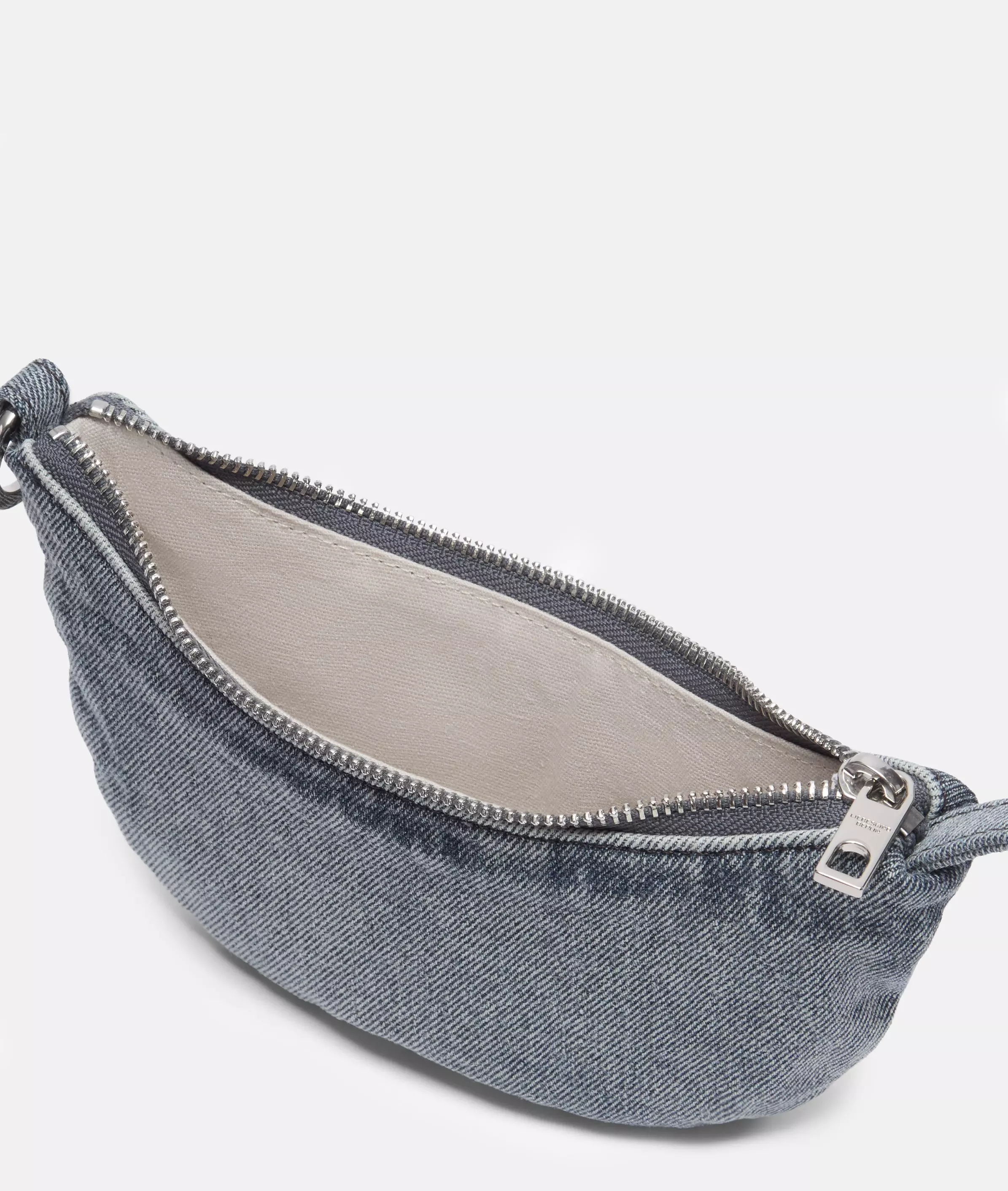 Denim Luna Pendant Denim mini pouch