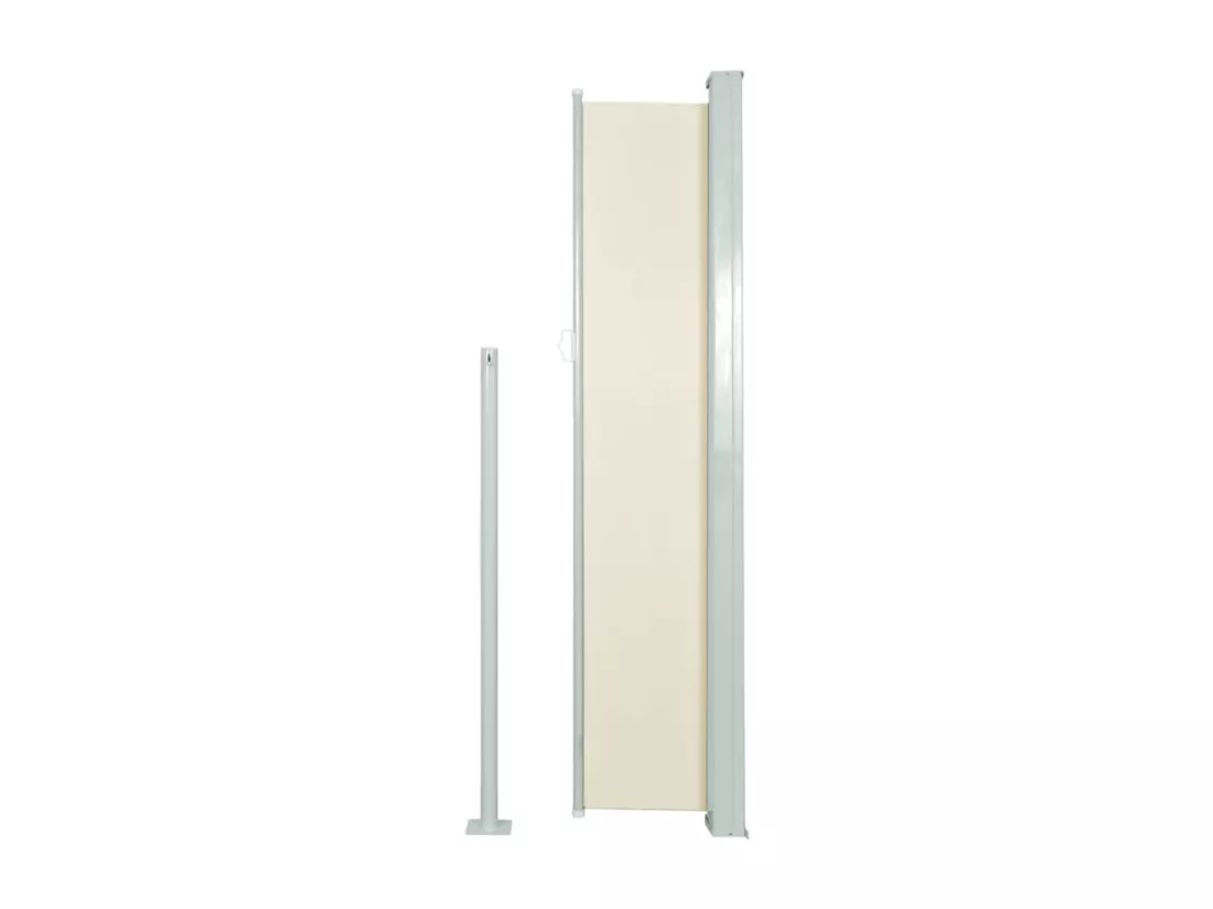 Auvent latéral rétractable 120 x 300 cm Blanc cassé