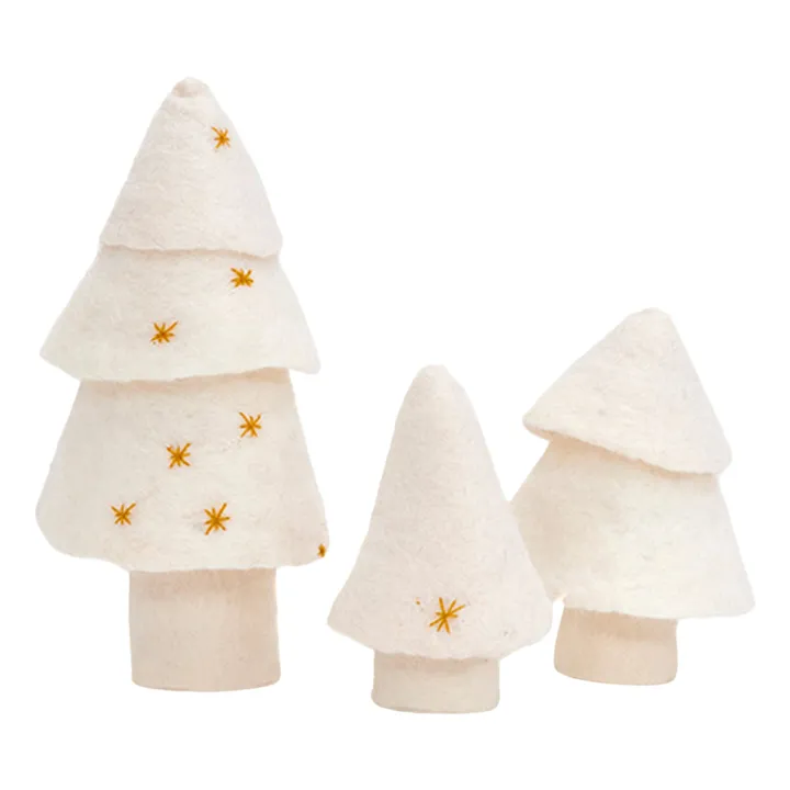Muskhane Sapin décoratif en feutre - Set de 3