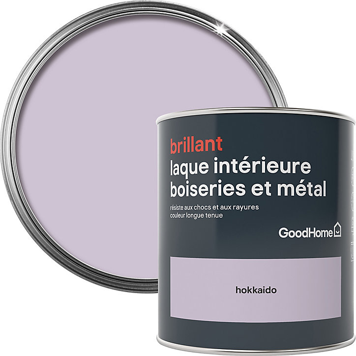Laque boiseries et métal GoodHome Hokkaido Brillant 0,75L