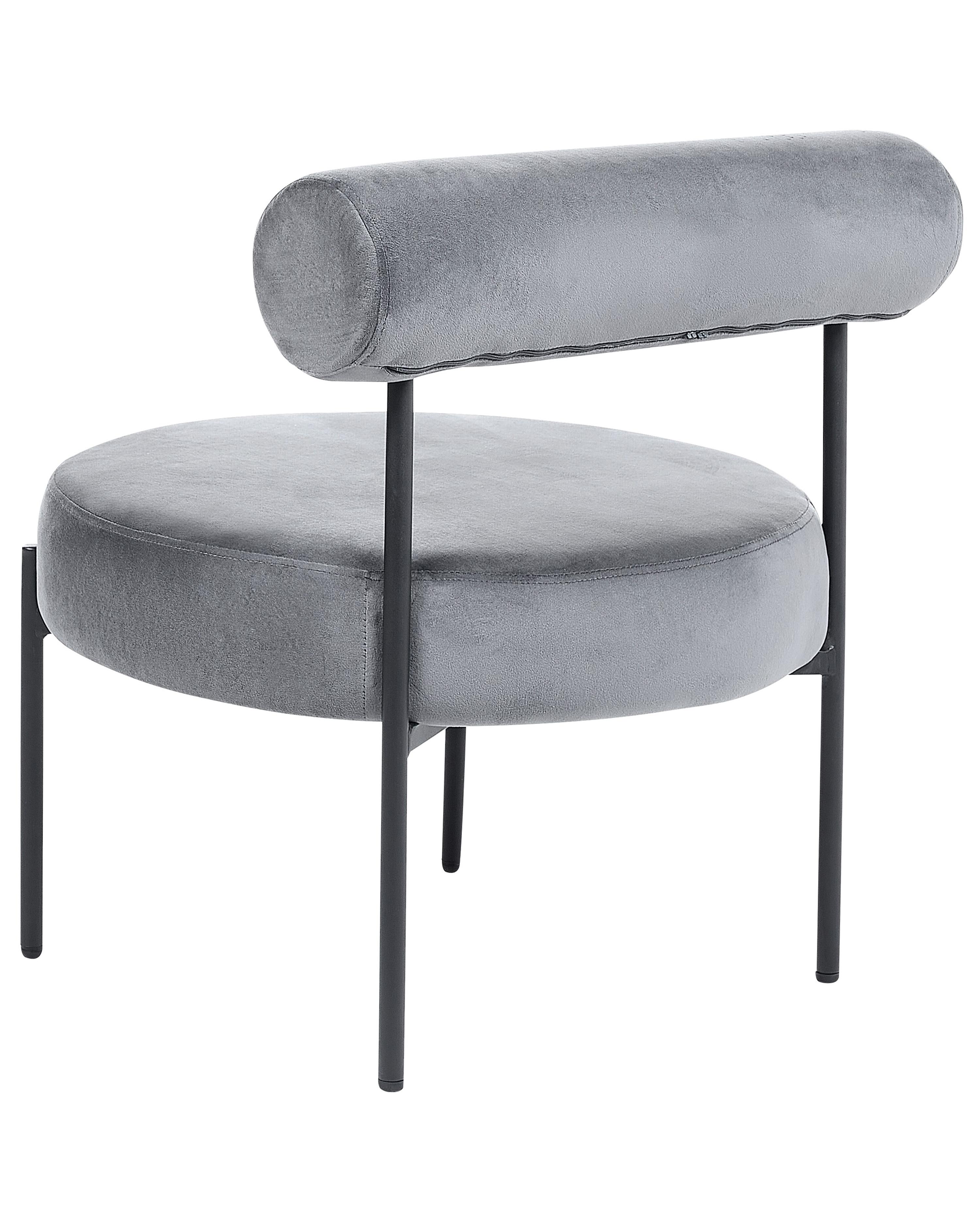 Fauteuil ALPHA Fluweel Grijs