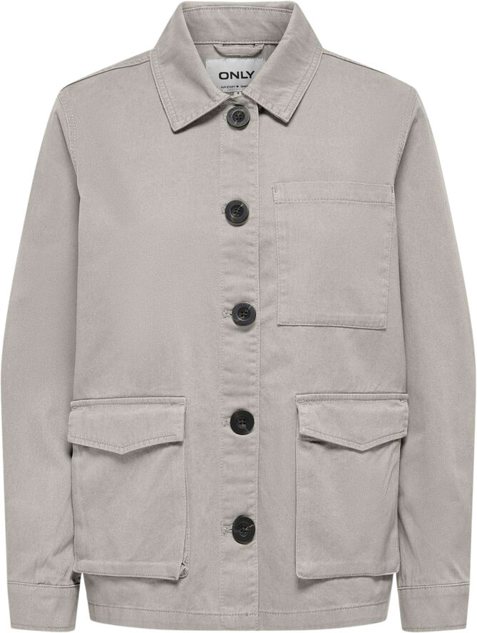 ONLY ONLVINNI TWILL JACKET OTW Pumice stone