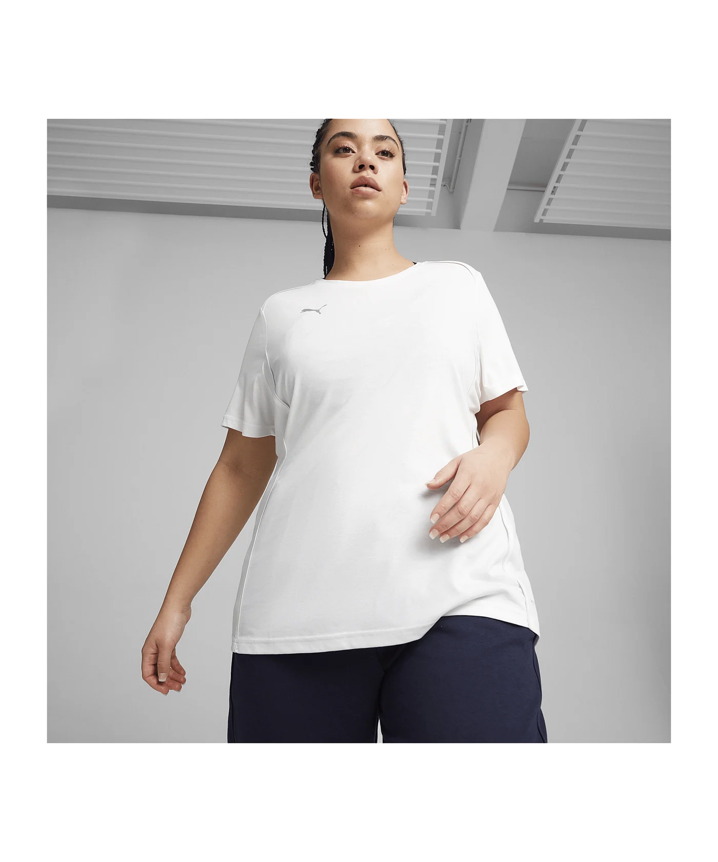 PUMA teamFINAL Casuals T-Shirt Damen Weiss F04