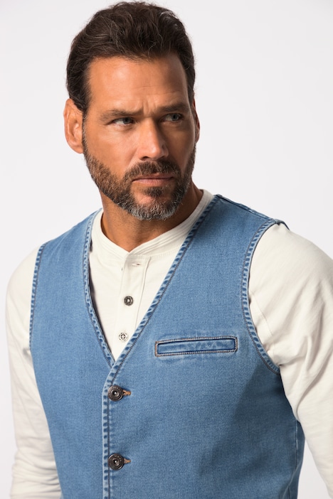 Jeansweste FLEXNAMIC®, V-Ausschnitt