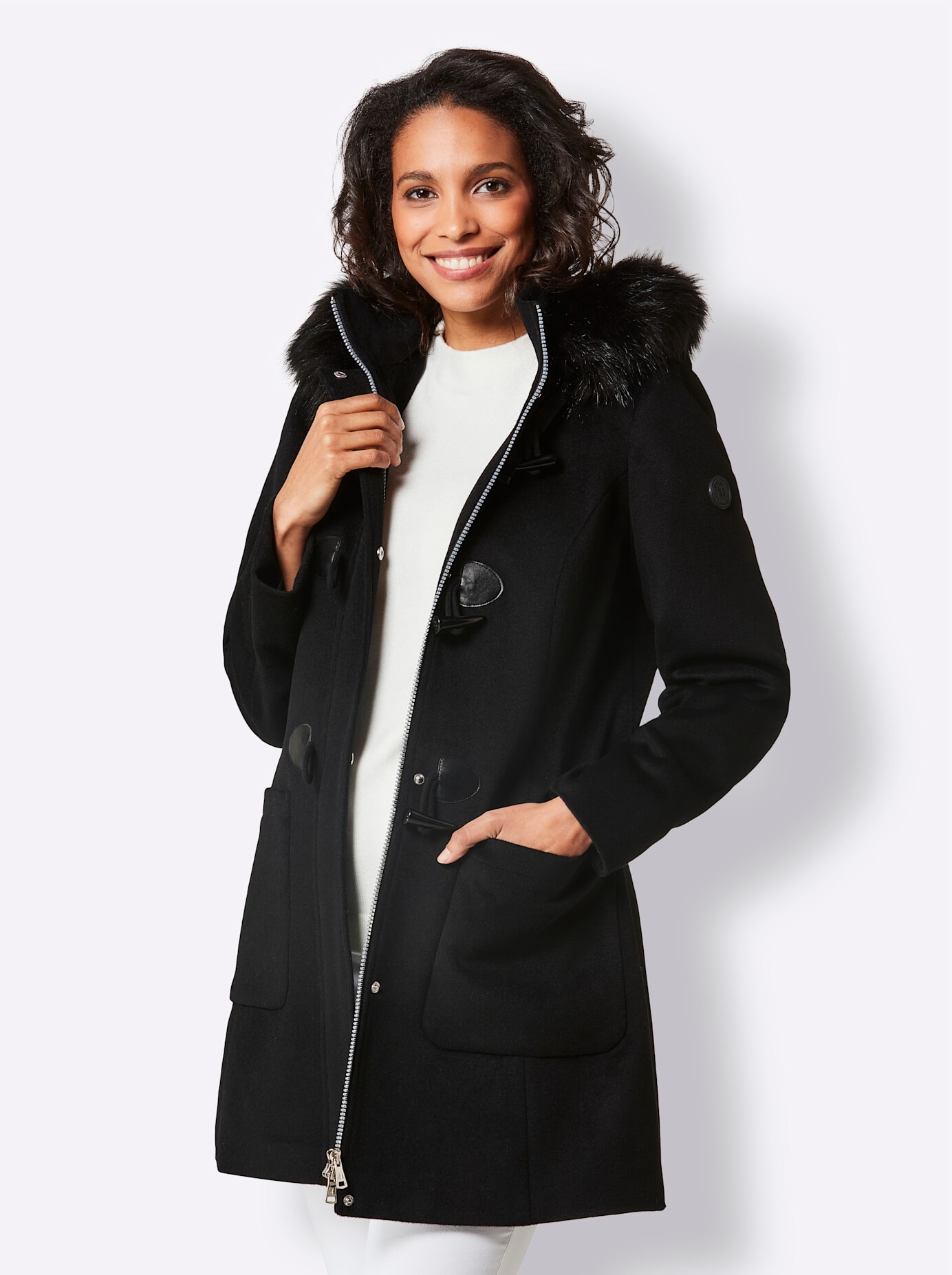 MANISA Langjacke mitKapuze