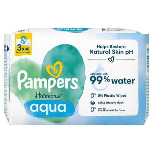 Pampers Harmonie Aqua Feuchttücher 3er Pack