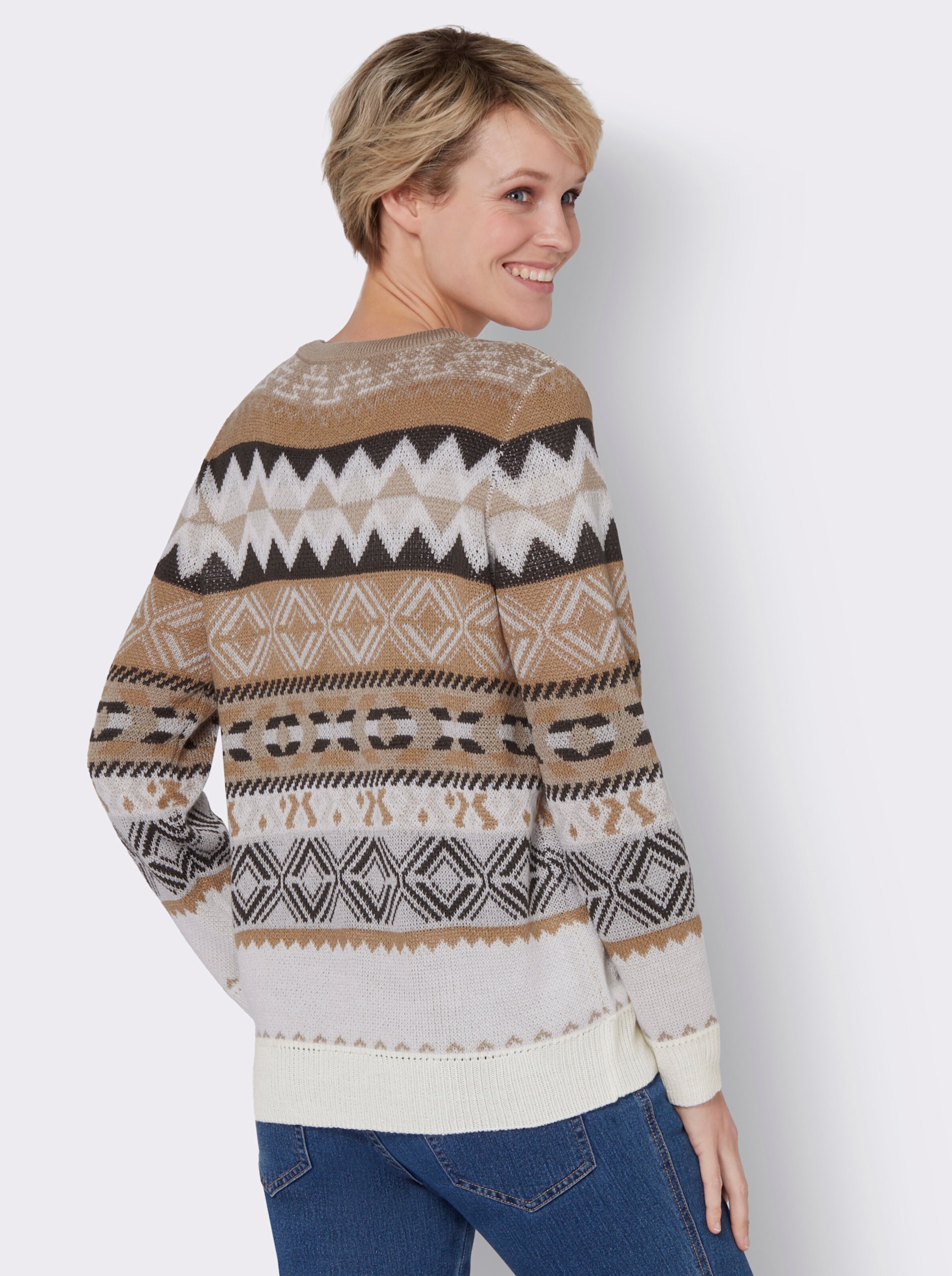 Jacquard-Pullover
